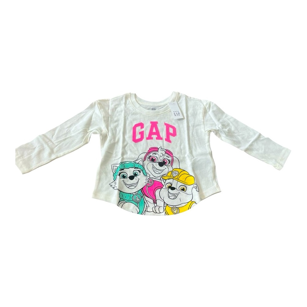 Gap Toddler Long Sleeve Graphic T-Shirt, Paw Patrol, Size 2T, NEW